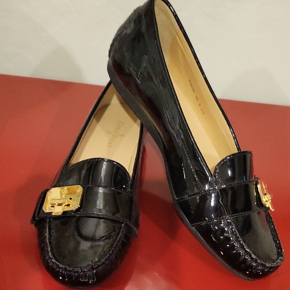 Cole-Haan Black Patent Leather Loafers